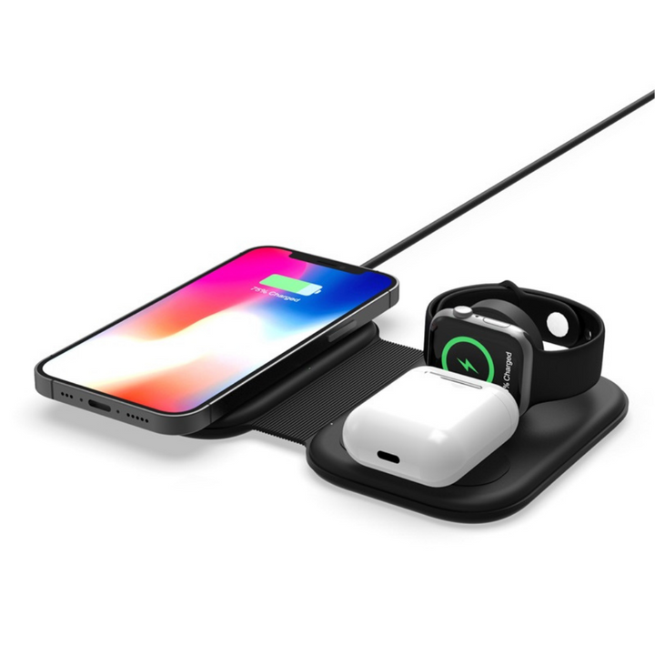 Inmax Magnetic folding 3 in 1 wireless charger for Apple - Android